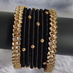 Kundan Churi Set — Midnight Black & Gold | Hi.Talha - Image 2