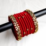Kundan Churi Set — Ruby Red