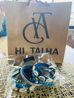 Cowrie Shell Churi Set — Ocean Blue - Image 5
